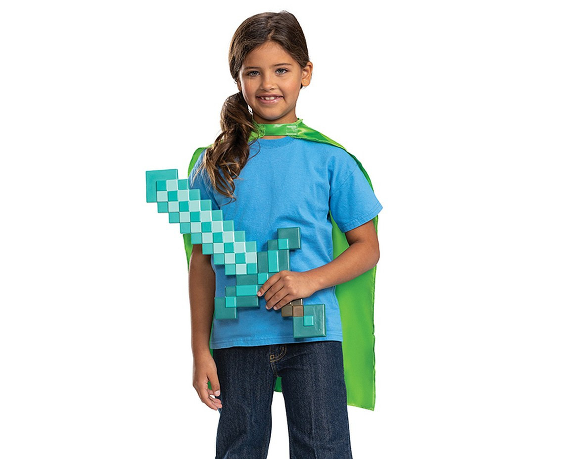 Minecraft set (license), ( sword, cape), one size